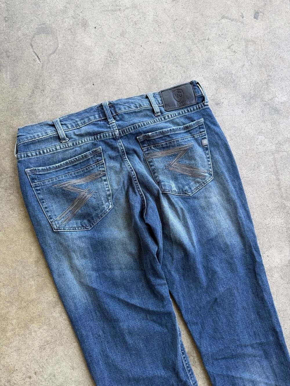 Y2K Rock & Republic Men's Slim Straight Distressed Jeans